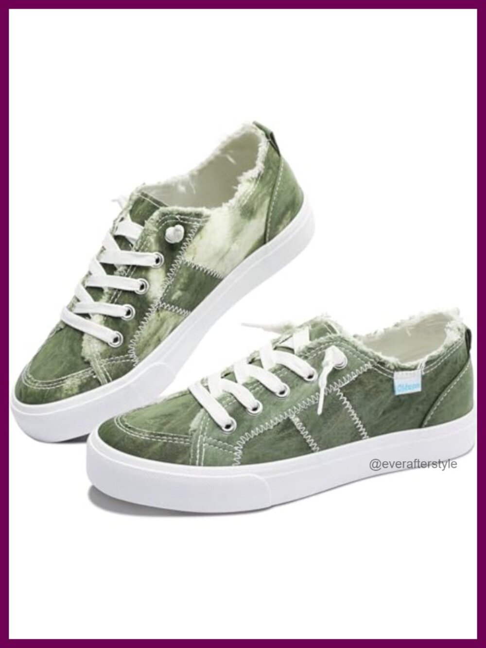 Canvas Slip On Sneakers Low Top Flats Comfortable Casual Walking Shoes